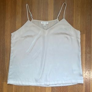 White Spaghetti Strap Tank Top